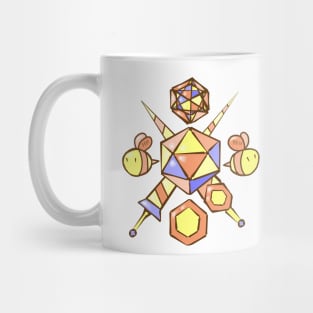 d20 Coat of Arms - Honeycomb Mug